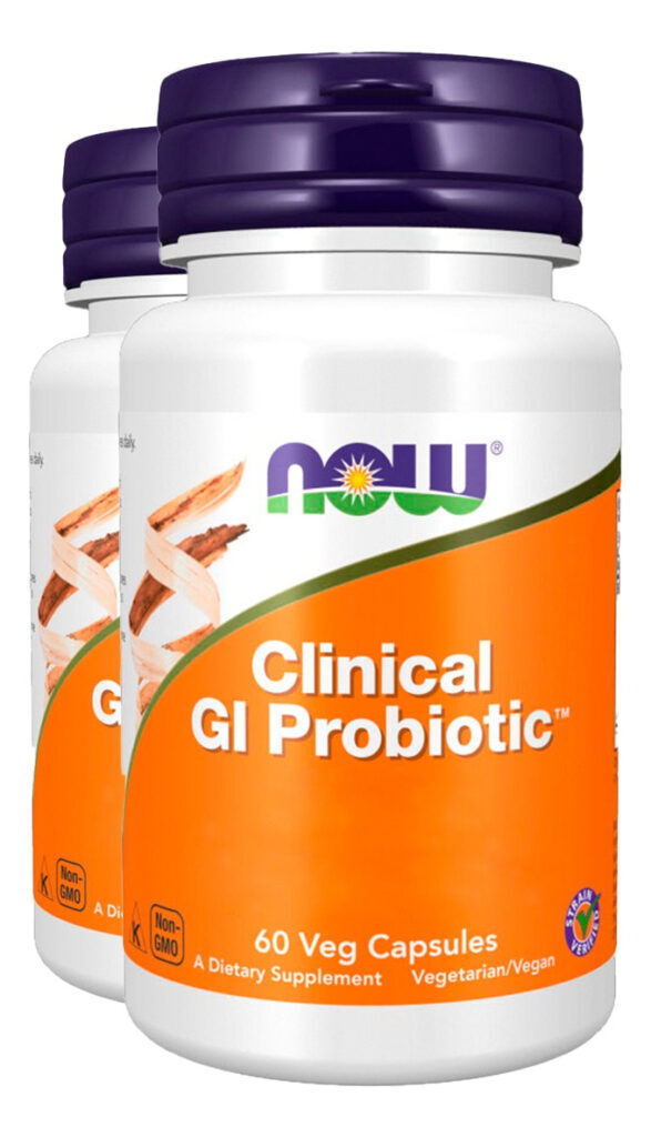 Clinical Gi Probiótico 20 Bi 60cáps Importado 2un Now Foods