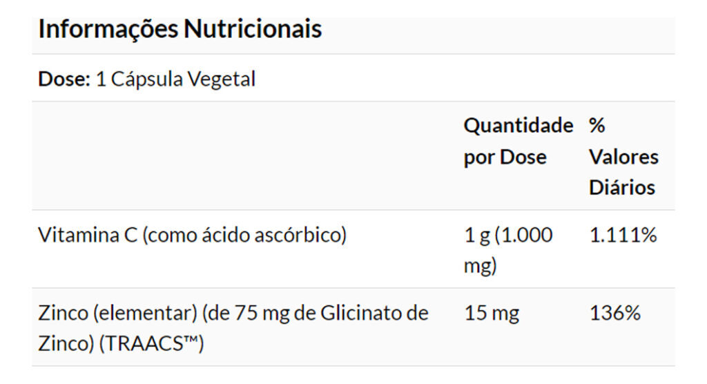Zinco Imune E Vitamina C Now Foods 180 Caps + Porta Cápsulas - Imagem 4