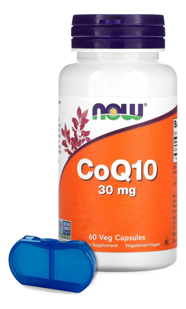 Co-enzima Coq/10 30mg Now Foods 60 Caps + Porta Cápsulas
