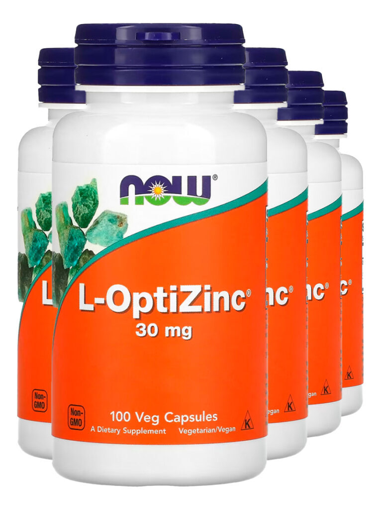 L-optizinc 30mg 100 Veg Cápsulas Importado 5un Now Foods