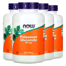 Gluconato Potássio 99mg Now Foods 250 Tabs Importado 4un