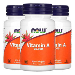 Vitamina A 7.500mcg Now Foods 100 Softgels Importado 3un