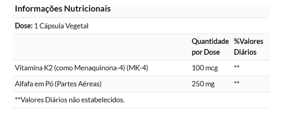 Vitamina K2 100mcg Now Foods 100 Caps + Porta Cápsulas - Imagem 4