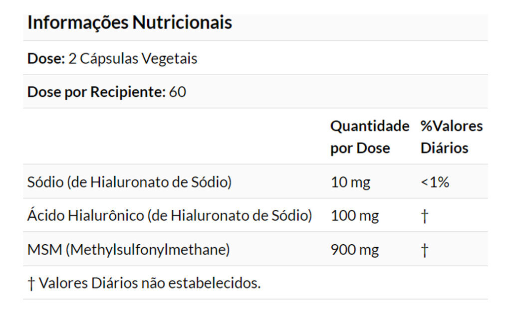 Ácido Hialurônico 50mg Msm Now Foods 120caps Importado - Imagem 4