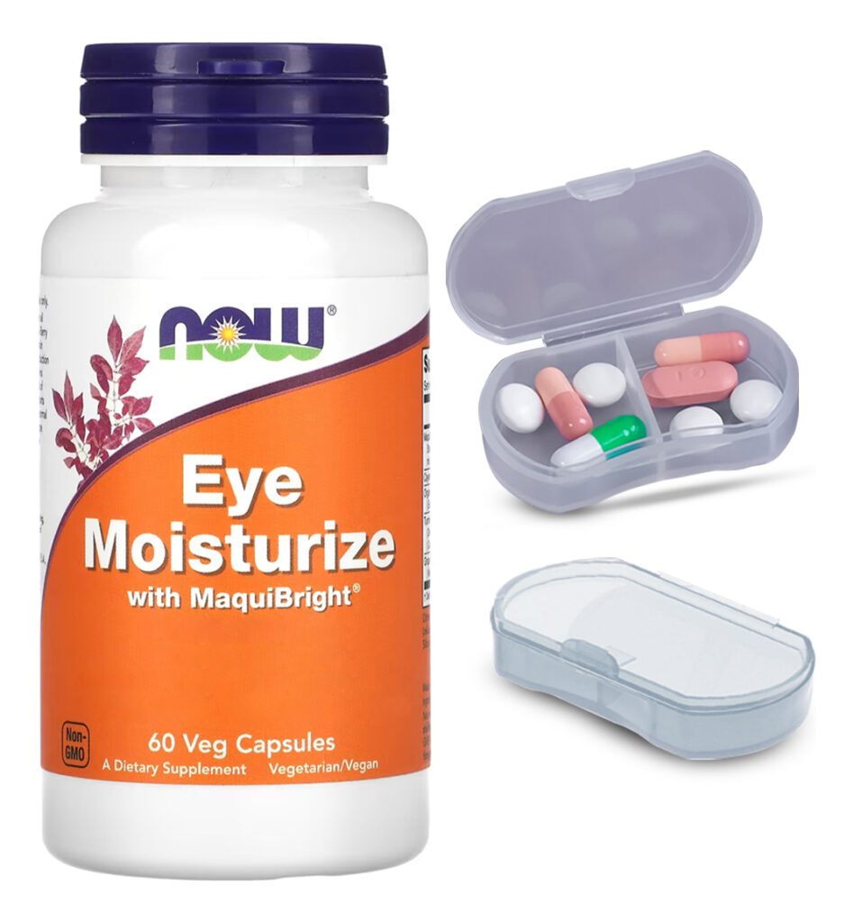 Eye Moisturize Now Foods Maquibright 60cáps + Porta Cápsulas