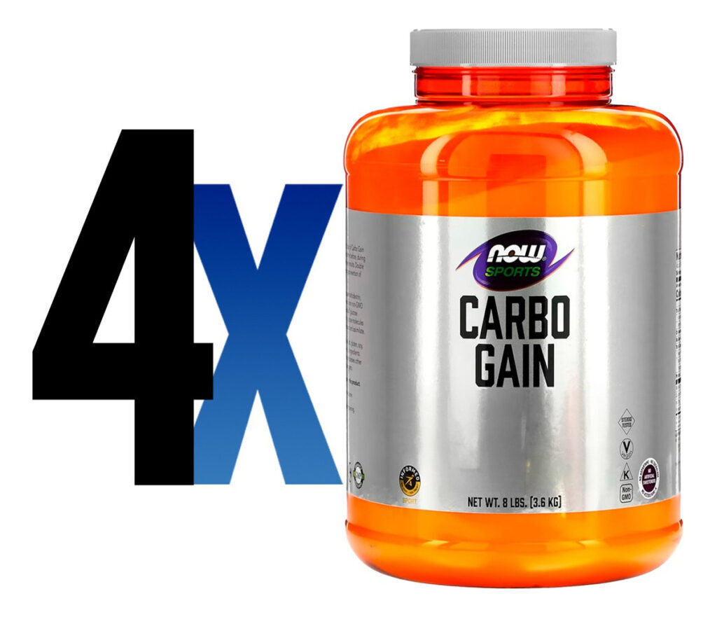 Carbo Gain Pó 3.63kg Importado 4un Now Foods - Imagem 2