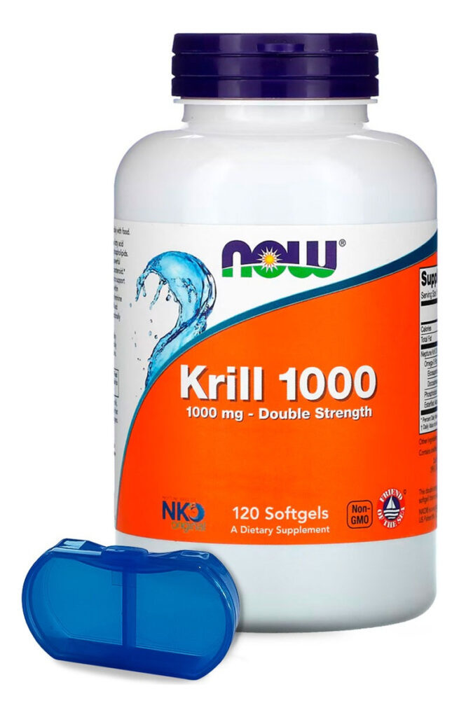 Óleo Krill 1000mg Now Foods Dupla Força 120sft