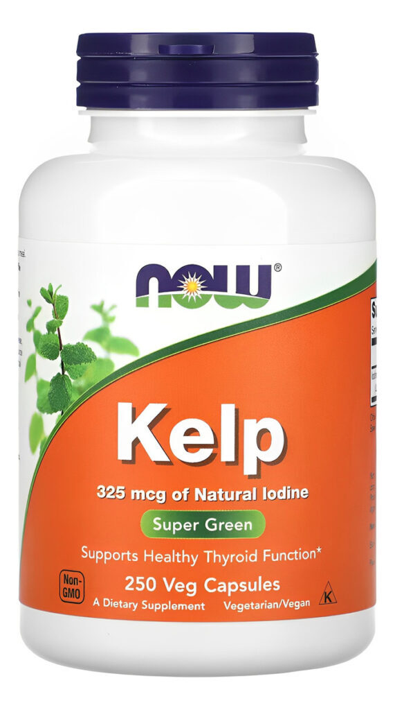 Kelp 325mcg Iodo Natural Now Foods250 Caps Importado 5un - Imagem 5