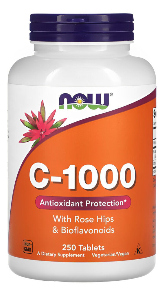 Vitamina C-1000mg R. Hips+bioflavonóide 250tab Importado