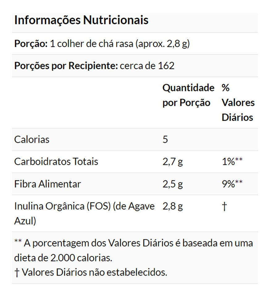 Inulina Orgânica Pó 454g Puro Importado 2un Now Foods - Imagem 5