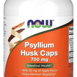 Suplemento Em Cápsula Now Foods Casca Psyllium 700mg + Pectin Fitoterapico Casca Psyllium 700mg + Pectin Sabor N E A