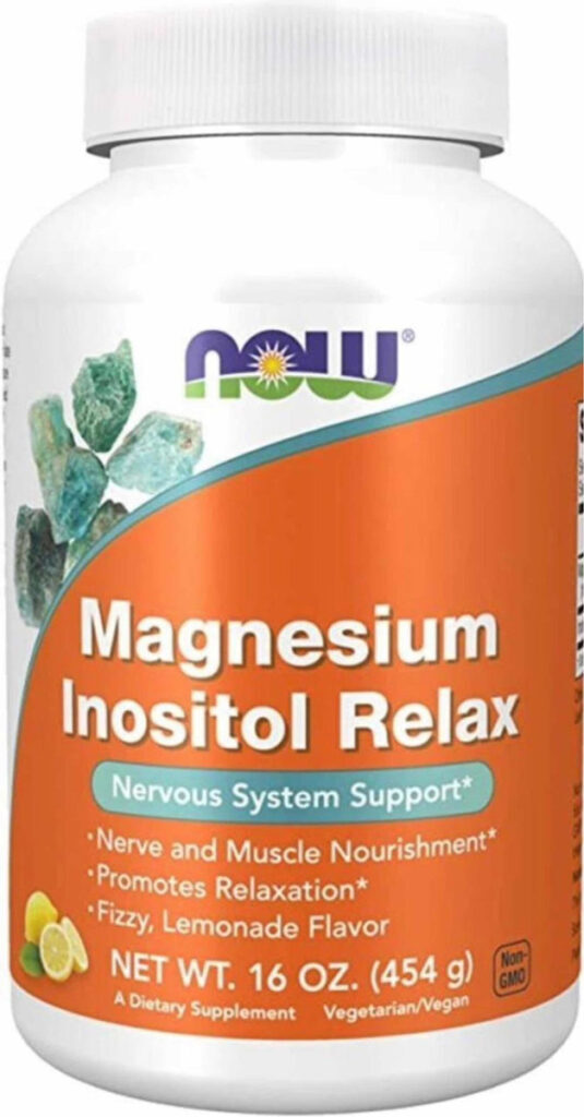 Magnésio E Inositol Relax 454 G Now Foods Sabor Lemonade - Imagem 4