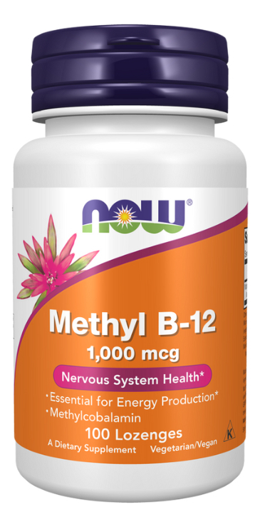 Vitam. Methyl B12 1000mcg 100pastilhas Sublingual Now Brasil Sabor Sem Sabor