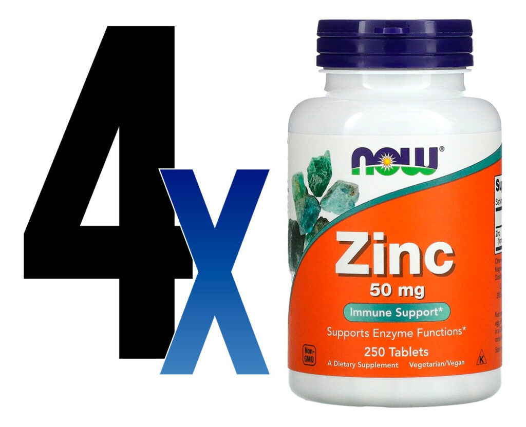 Zinco 50mg Now Foods 250 Tablets 4un - Imagem 2