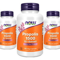 Própolis Abelha 1500 Now Foods 300mg 100 Veg Caps 3un