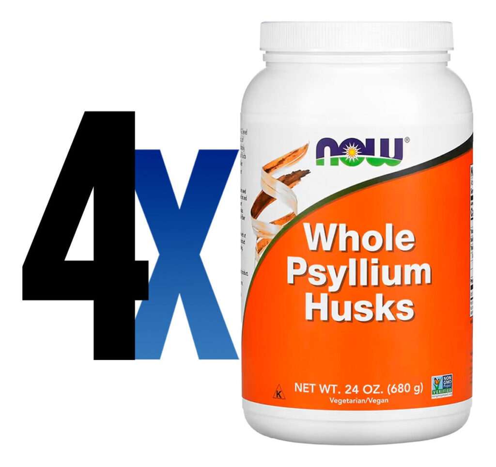 Cascas De Psyllium Inteiras 608g Importado 4un Now Foods - Imagem 2