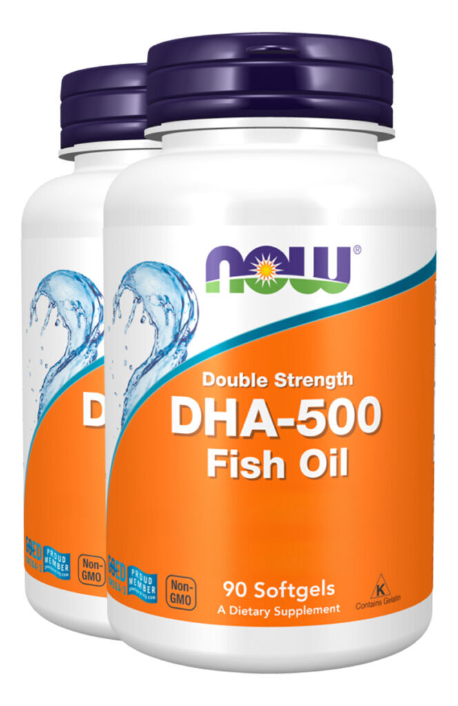Dha-500 250epa Óleo De Peixe 90soft Importado 2un Now Foods