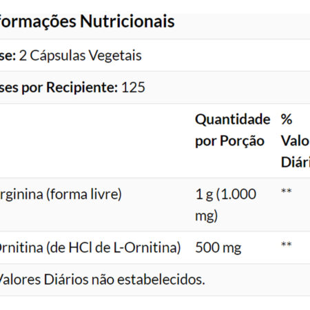 Arginina Ornitina 500mg/250mg 250cap Importado 4un Now Foods - Imagem 5