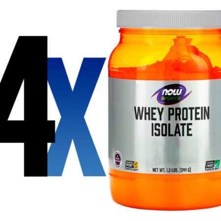 Whey Protein Isolado 544g Sem Sabor Importado 4un Now Foods - Imagem 2