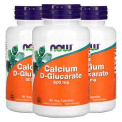 D-glucarato Cálcio 500mg Now Foods 90veg Caps Importado 3un