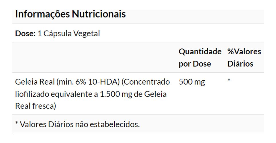 Geleia Real Now Foods Royal Jelly 60 Veg Caps Importado - Imagem 4