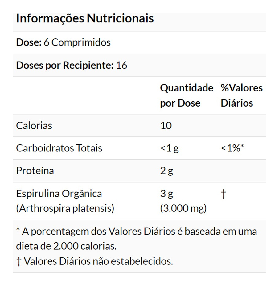 Spirulina Orgânica 500mg 100 Tablets Importado 3un Now Foods - Imagem 5