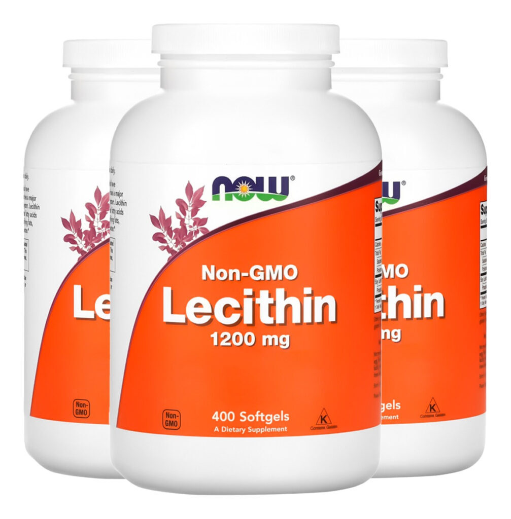 Lecitina 1200mg 400 Soft Importado 3un Now Foods
