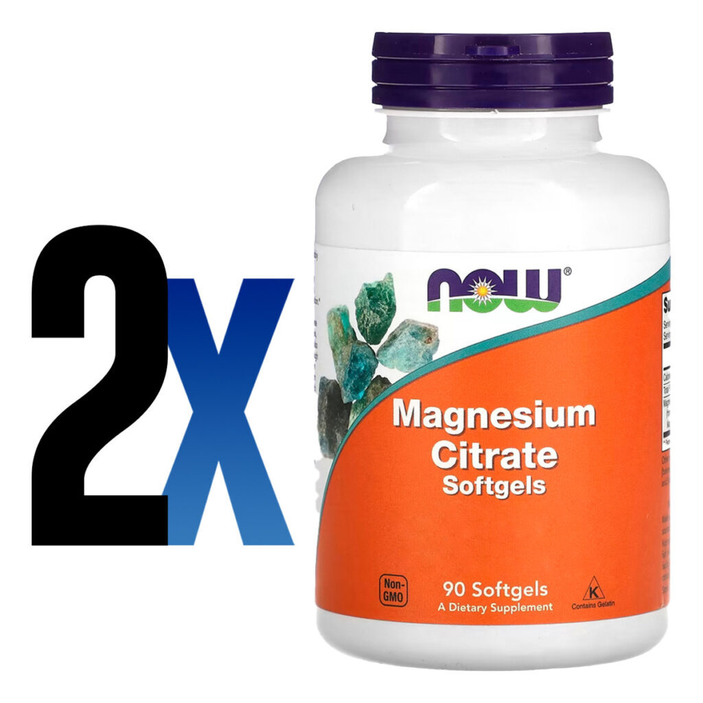 Citrato De Magnésio 90 Softgels Importado 2un Now Foods - Imagem 2