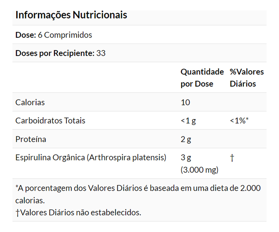Now Foods Spirulina 500 Mg 200 Tablets Importado - Imagem 4