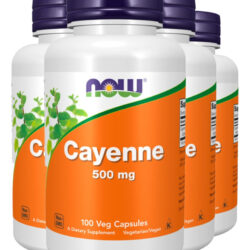 Pimenta Caiena 500mg 100 Caps Importado 4un Now Foods