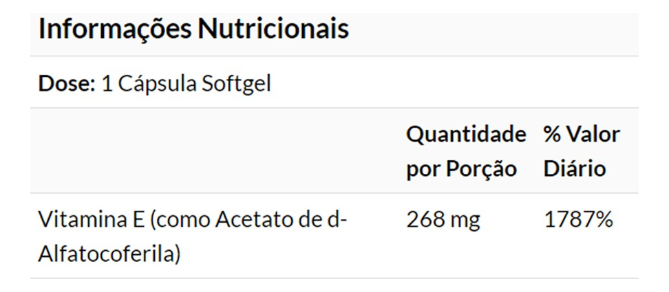 Vitamina E-400 D-alfa Tocoferol 250s Importado 2un Now Foods - Imagem 3
