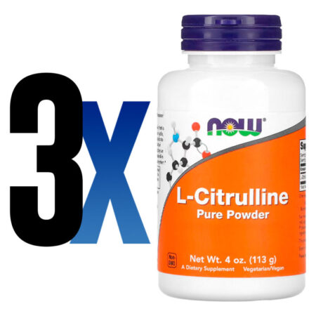 L-citrulina Pura Em Pó Now Foods 113g Importado 3un - Imagem 2