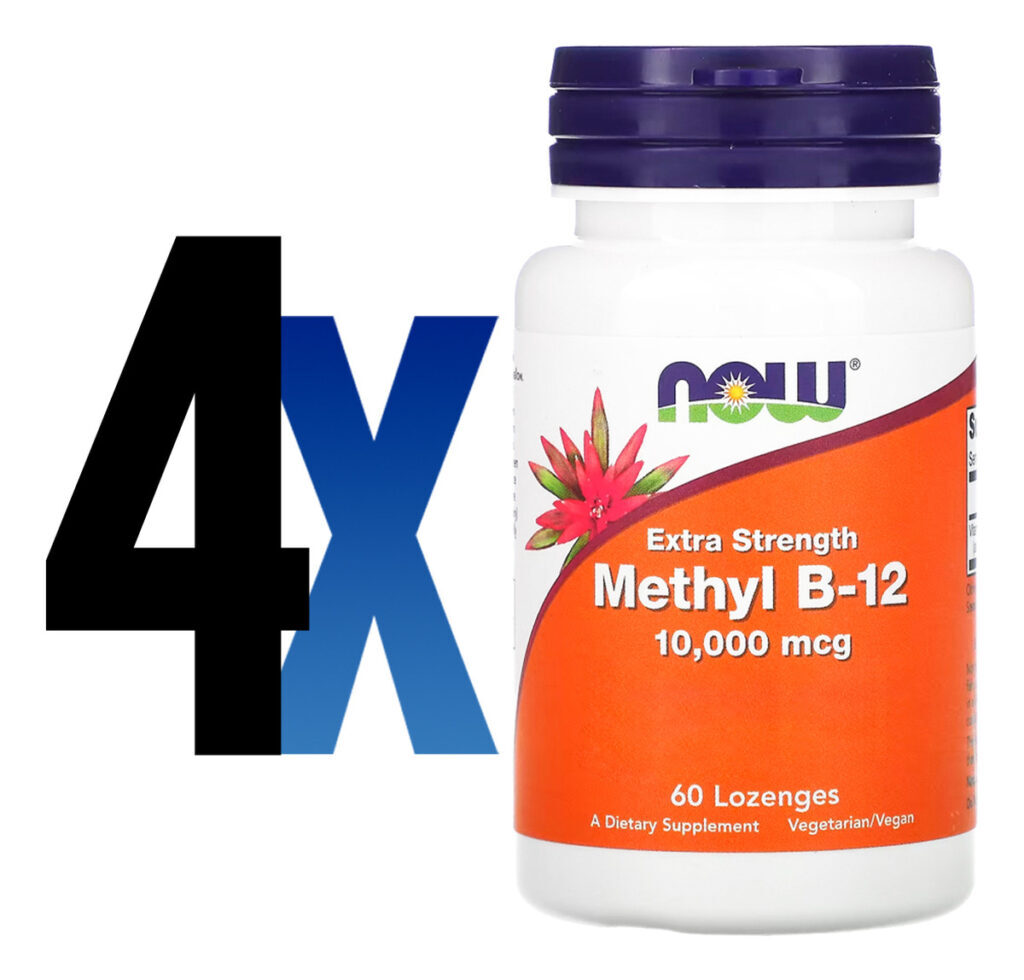 Metil B-12 Now Foods 10000mcg F. Extra 60past Importado 4un - Imagem 2