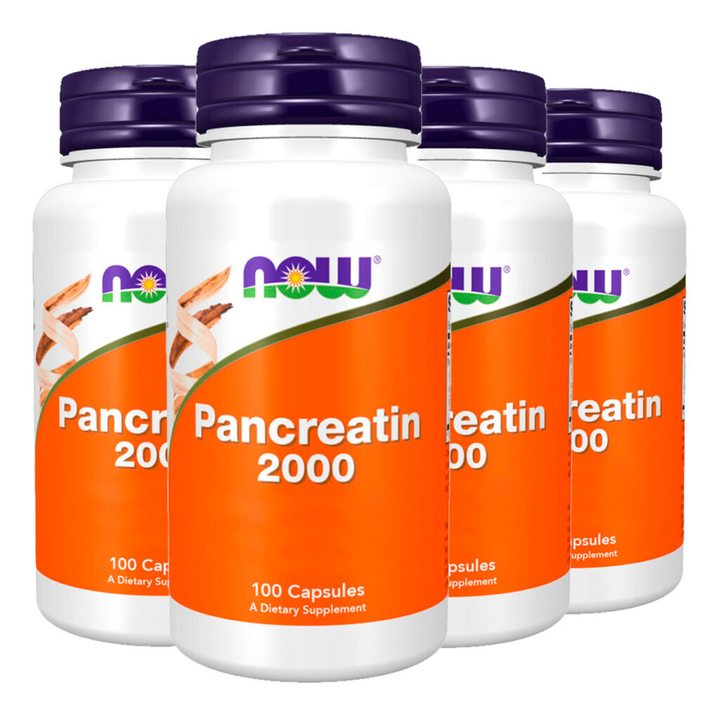 Pancreatina 2000 Now Foods 100 Veg Cáps Importado 4un