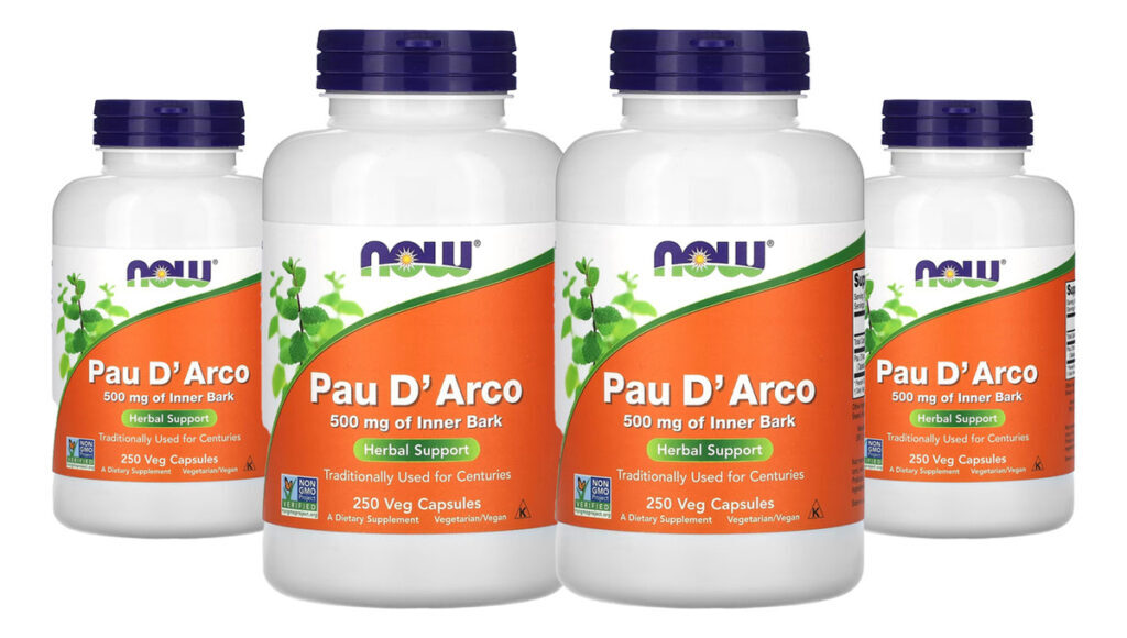 Pau Darco 500mg Now Foods 250veg Caps 4un Sabor Sem Sabor