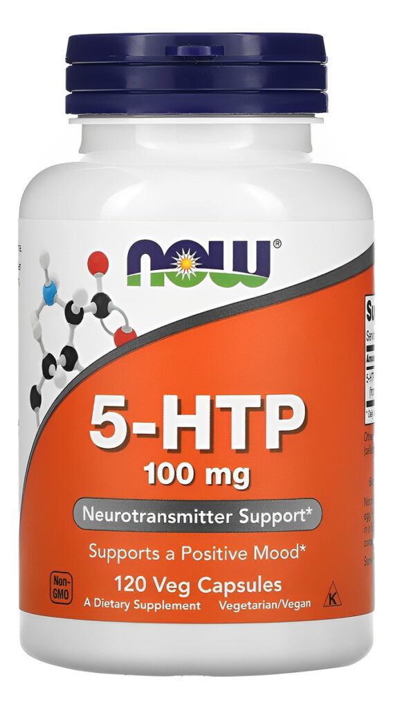 5-htp 100mg 5-hidroxitriptofano 120 Cáps Importado