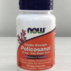 Policosanol 20mg 90 Caps Dosagem Dupla - Now Foods Sabor