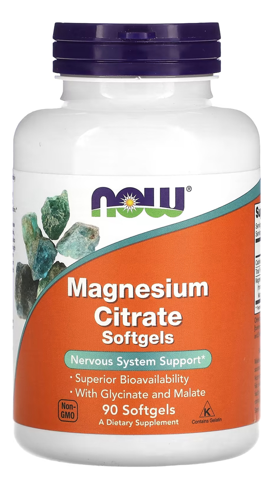 Citrato De Magnésio Now Foods 90 Softgels Importado