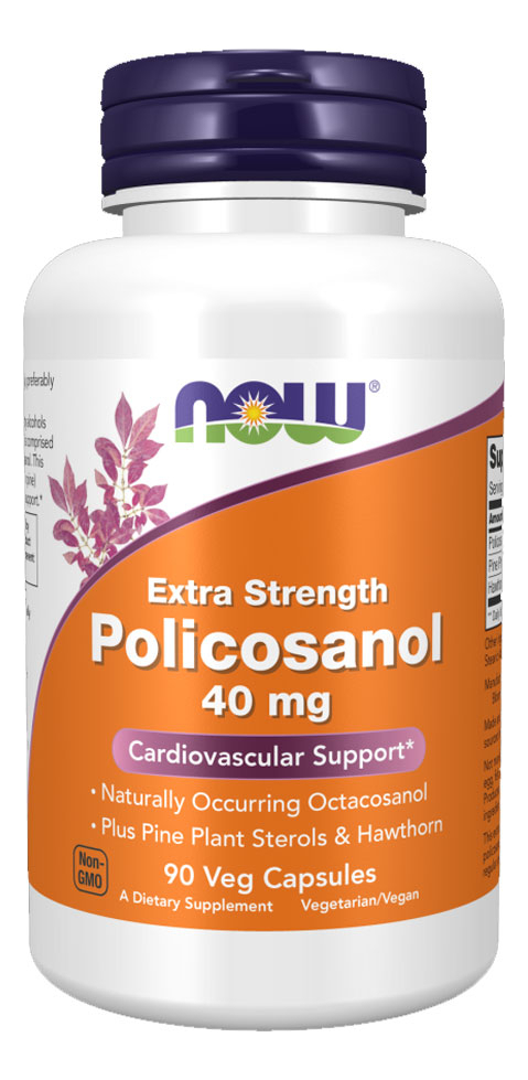 Policosanol 40mg Now Foods Dupla Força 90cáps Sabor N/a