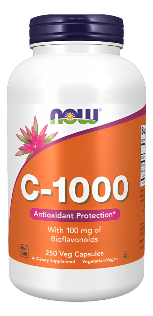 Now Foods Vitamina C-1000mg 250 Cápsulas Importado 2un - Imagem 2