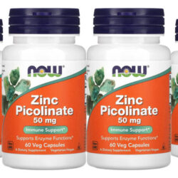 Zinco Picolinato 50mg Now Foods Zinc 60veg Caps 4un
