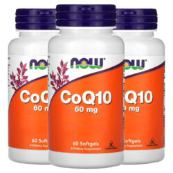 Coenzima Coq10 60mg E Omega-3 Now Foods 60soft Importado 3un