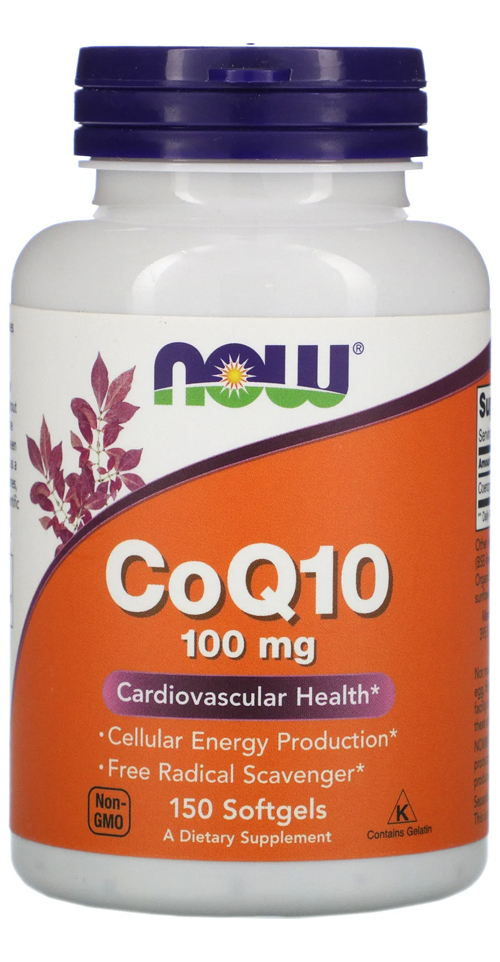 Now Foods Coenzima Coq10 100mg 150 Softgels Eua/usa