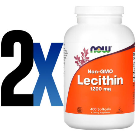Lecitina 1200mg 400 Soft Importado 2un Now Foods - Imagem 2