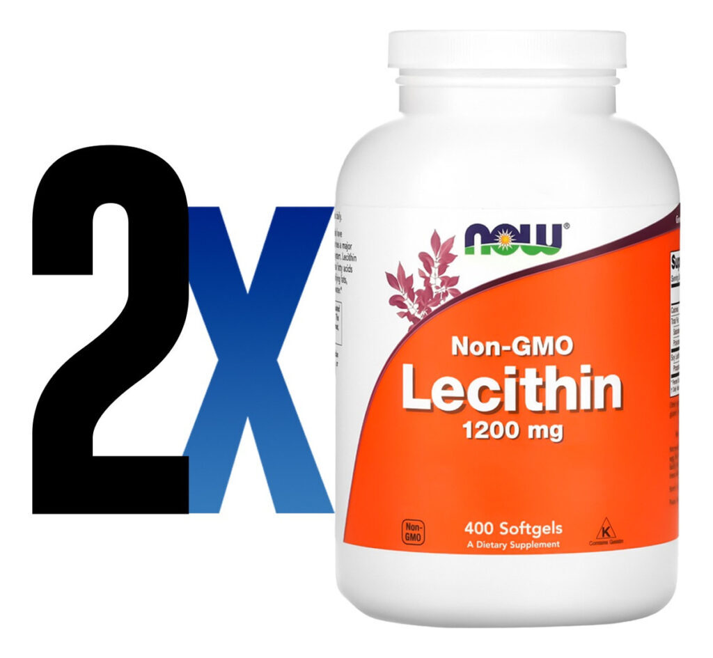 Lecitina 1200mg 400 Soft Importado 2un Now Foods - Imagem 2