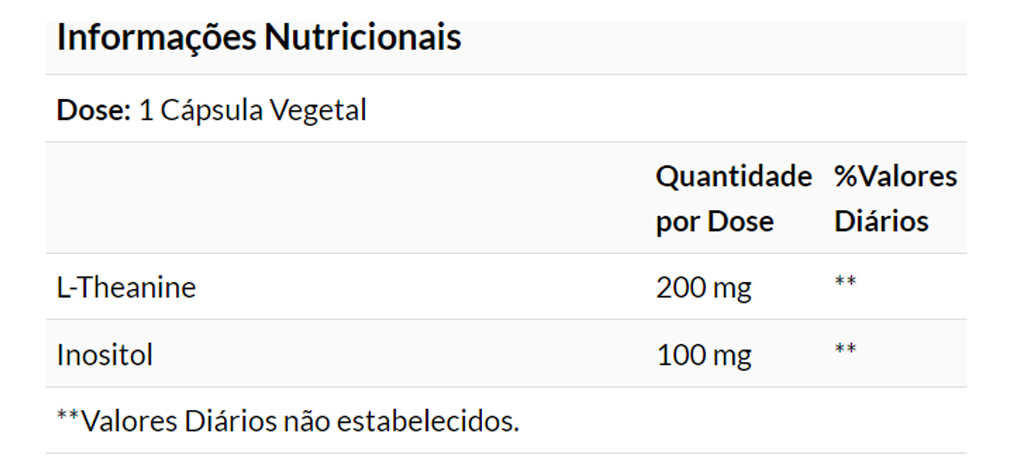 L-teanina 200mg L-theanine 60 Veg Cáps Importado - Imagem 4