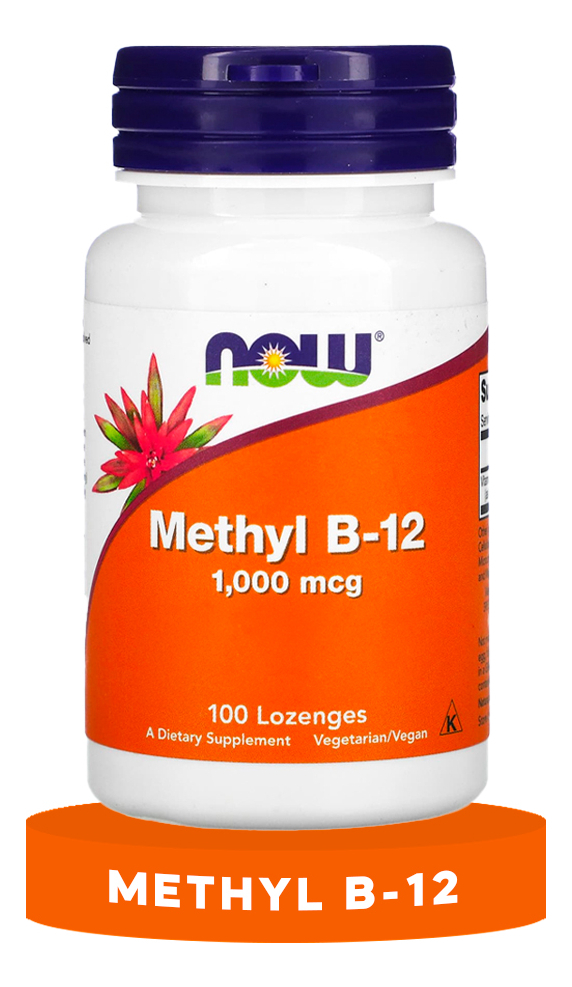 Vitamina B-12 1mg Com Metilcobalamina Now 100pastilhas