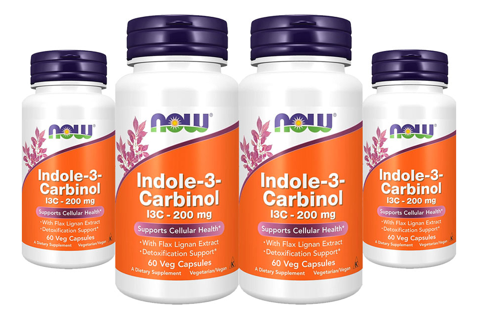 Indole-3-carbinol Now Foods 200mg 60veg Caps 4un