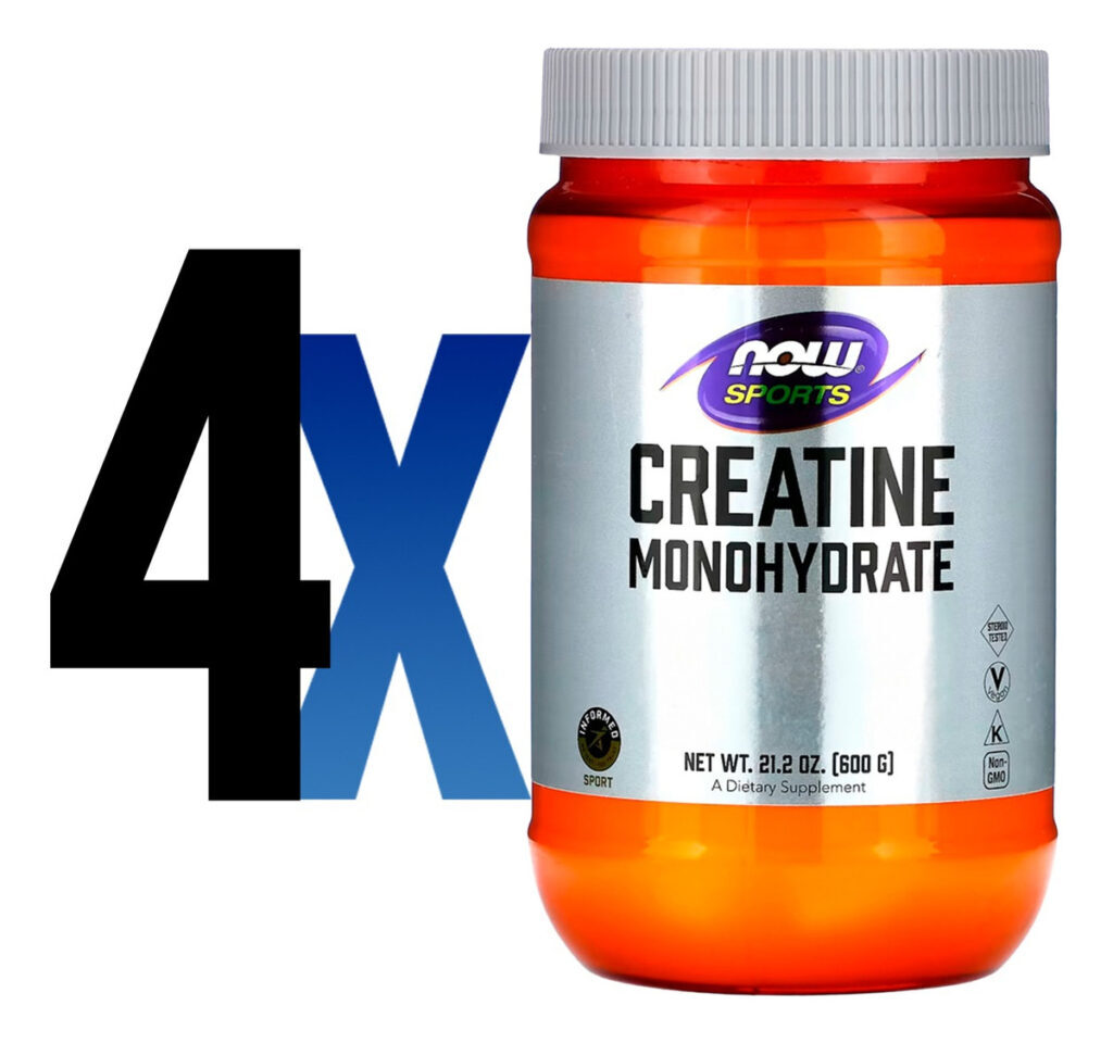 Creatina Em Pó 600g Puro Importado 4un Now Foods - Imagem 2