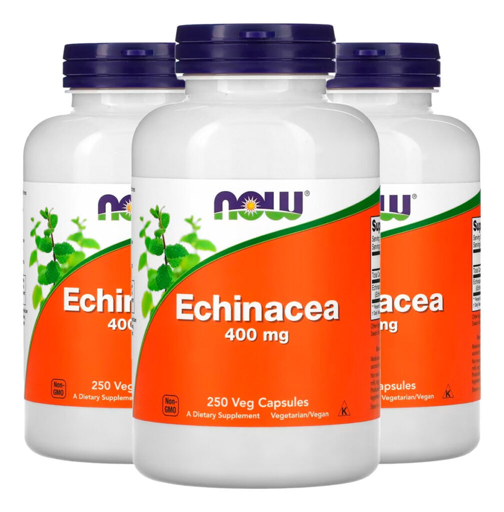 Equinácea 400mg 250 Cáps Importado 3un Now Foods